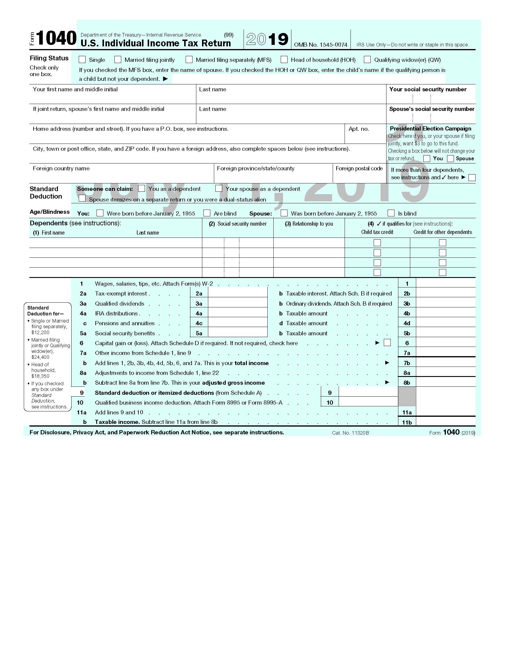Farewell 1040 Postcard We Hardly Knew Ye Current Federal Tax Developments