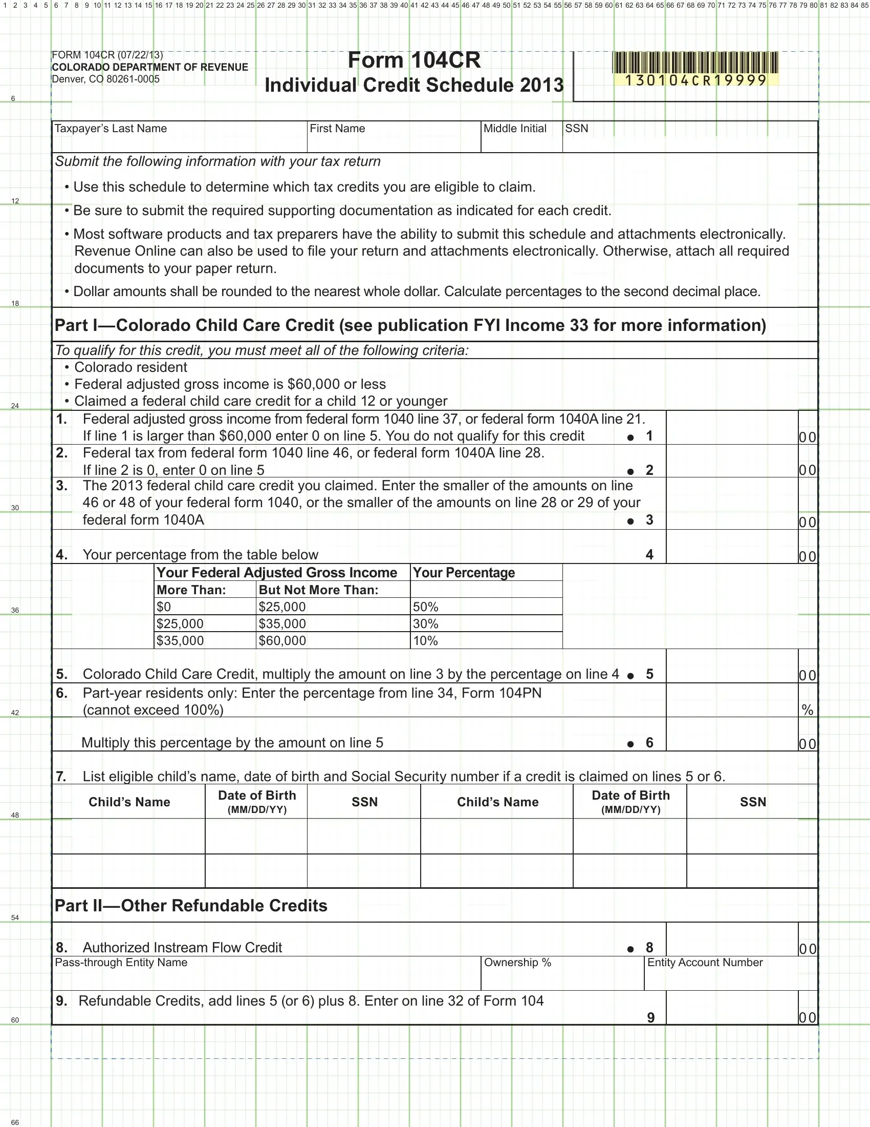 1040a Form 2014 Printable