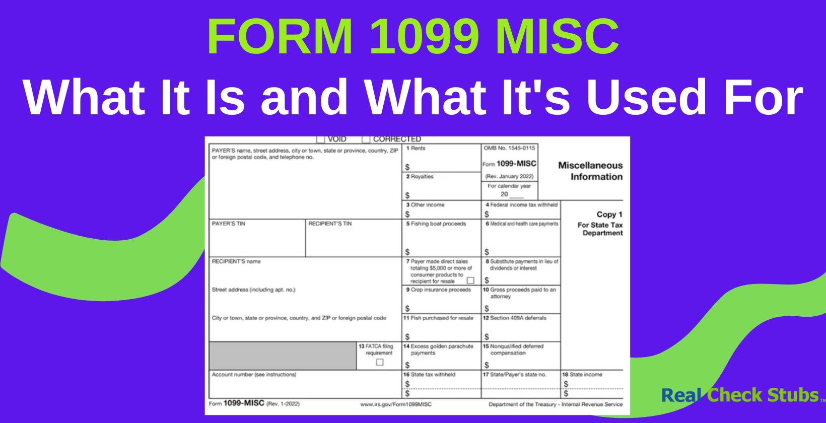 Printable 1099 Form