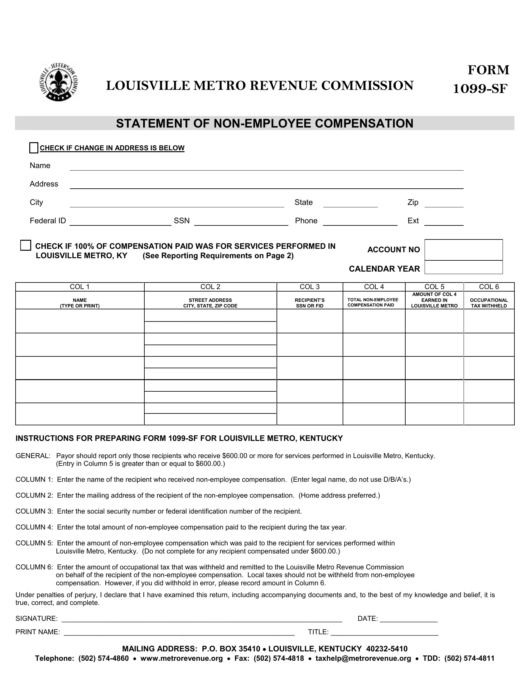 1099 Employee Form Printable 1099 Employee Form Printable