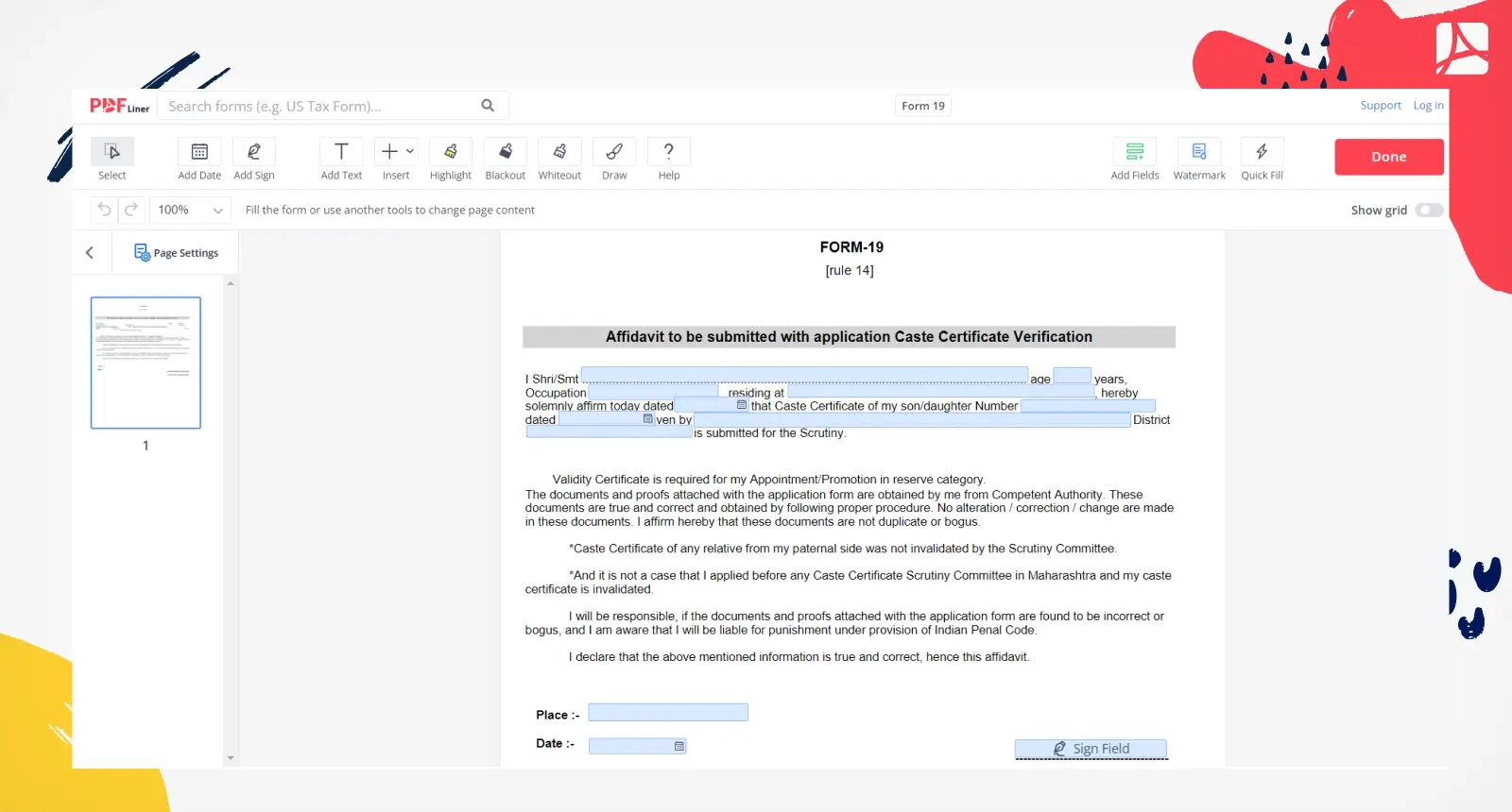 Form 15g Printable Format