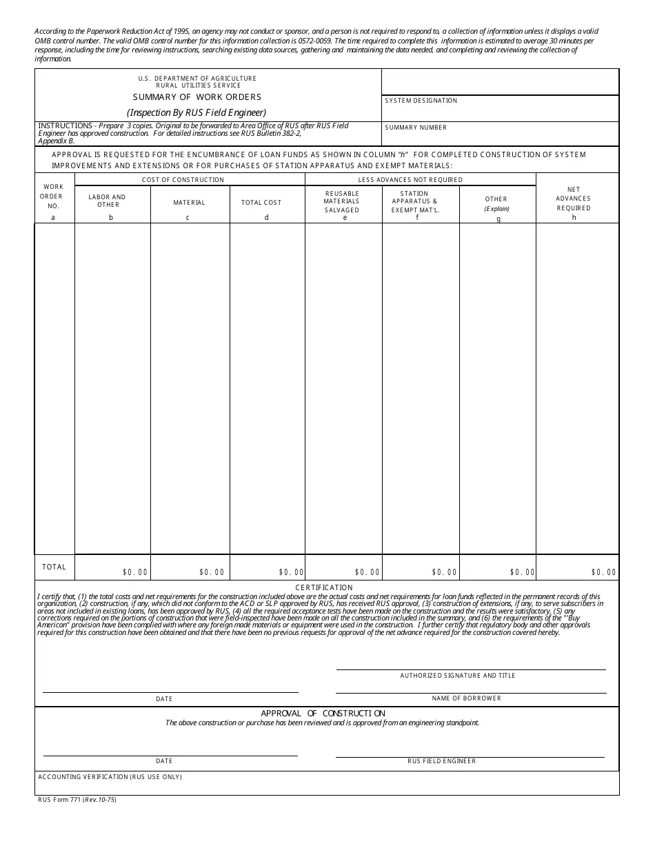 Form 771 Fill Out Sign Online And Download Fillable PDF Templateroller