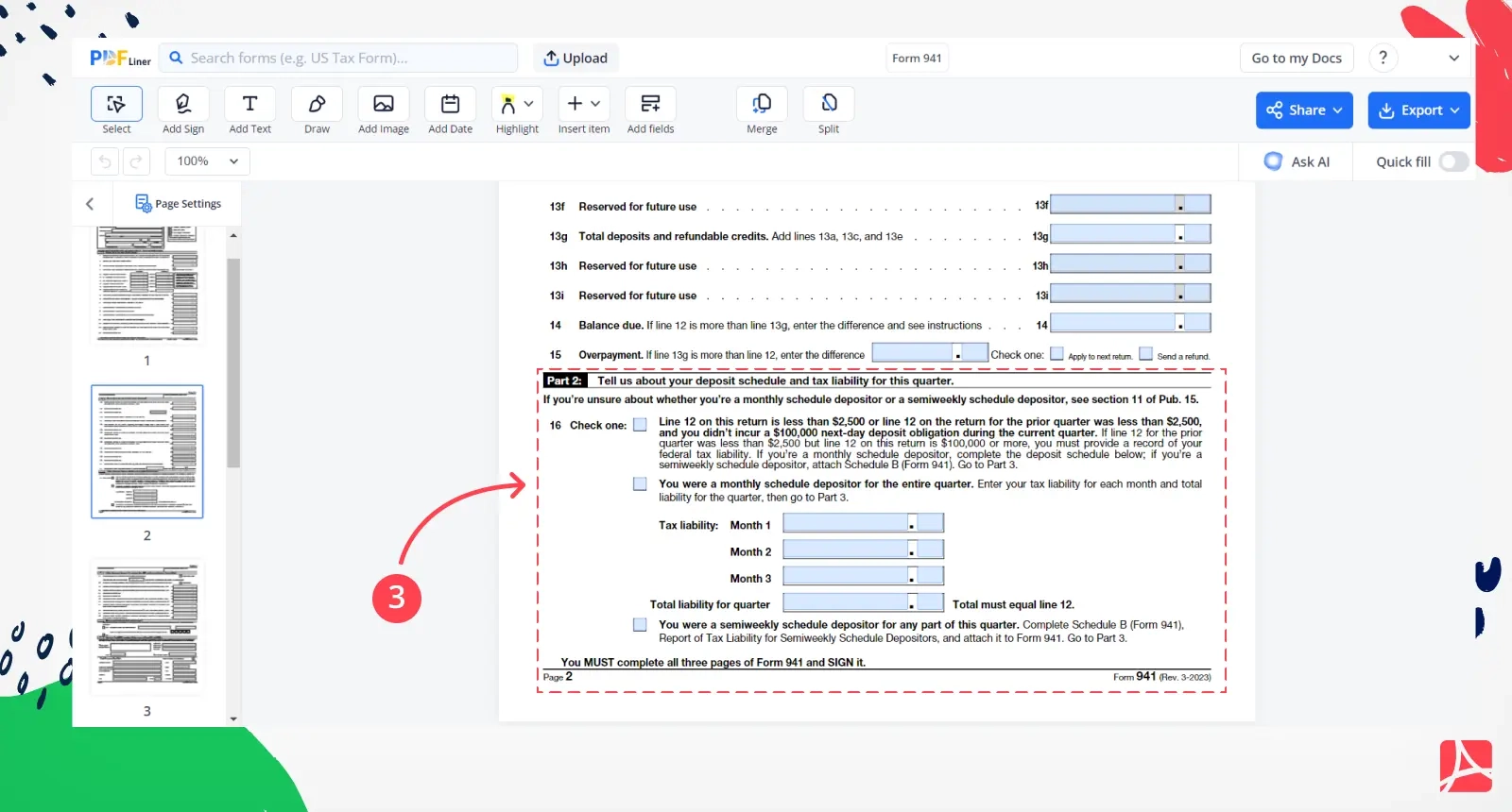 Form 941 Fill Out Form 941 Tax 2025 Form 941 Fill Out Form 941 Tax 2025
