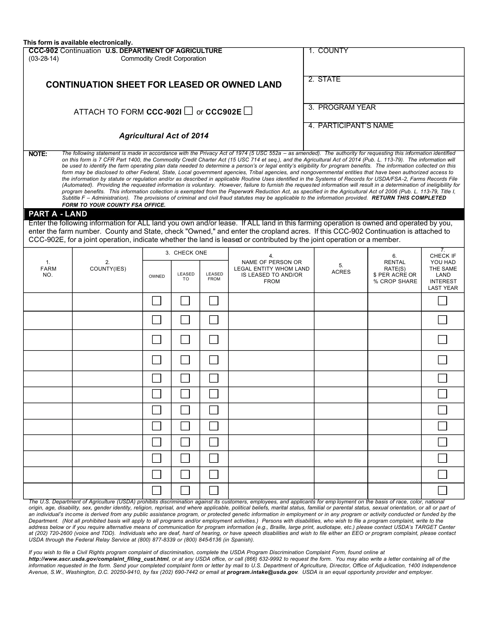 Form Ccc 902 Fill Out Printable PDF Forms Online