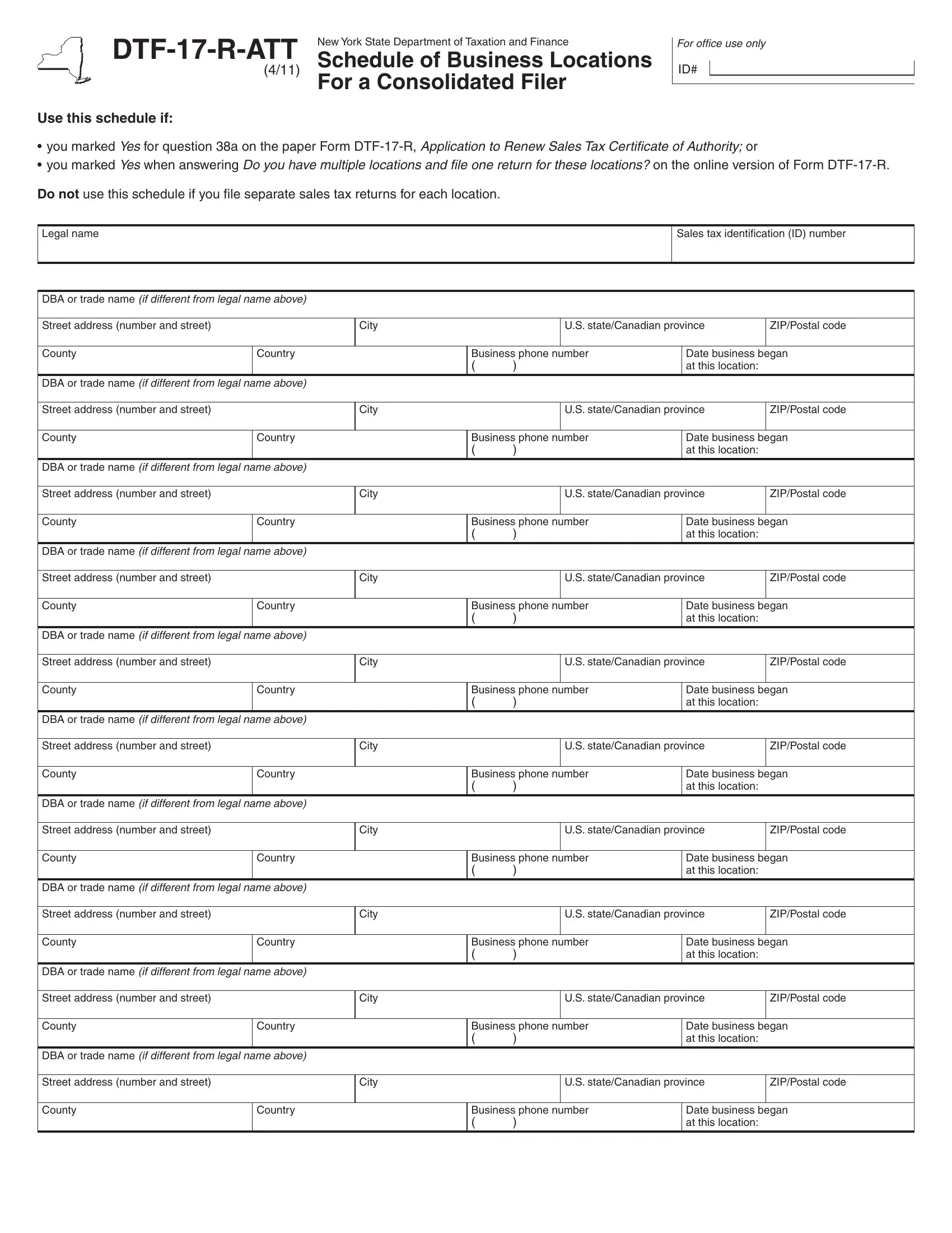 Form Dtf 17 R Att Fill Out Printable PDF Forms Online Form Dtf 17 R Att Fill Out Printable PDF Forms Online