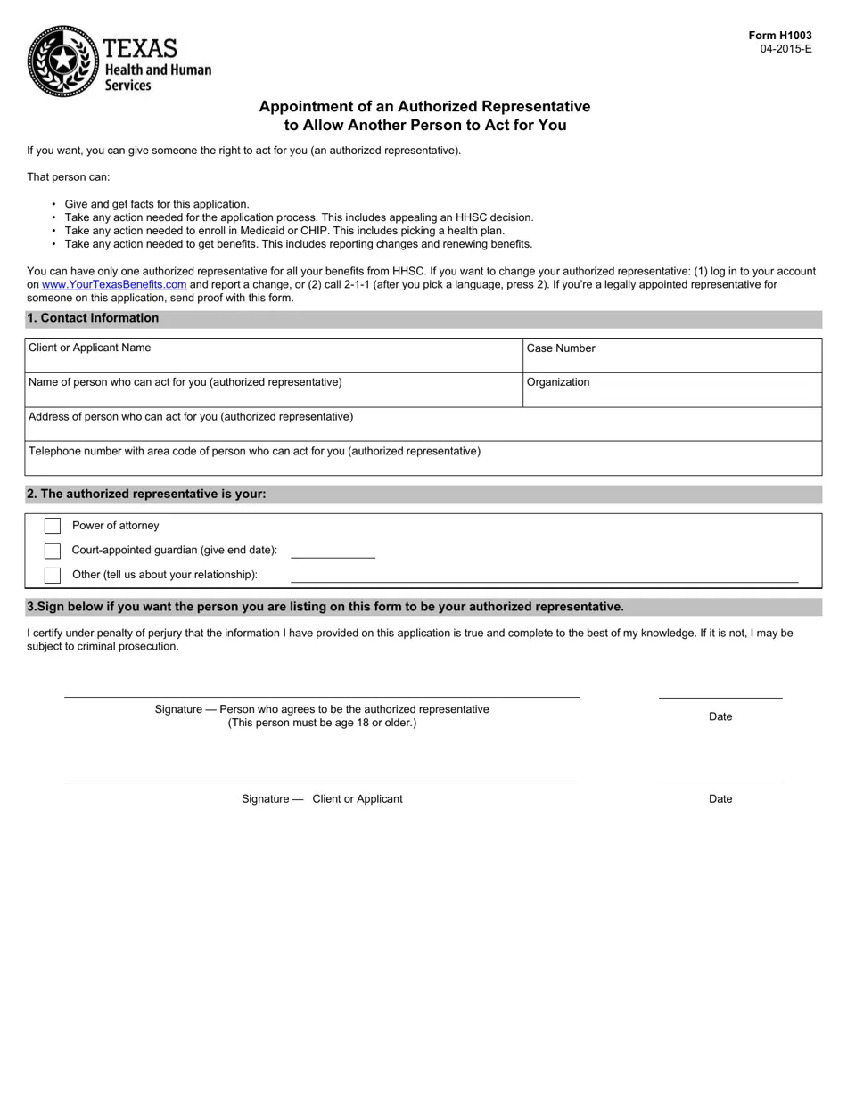 Form H1003 Fill Out Sign Online And Download Fillable PDF Texas Templateroller