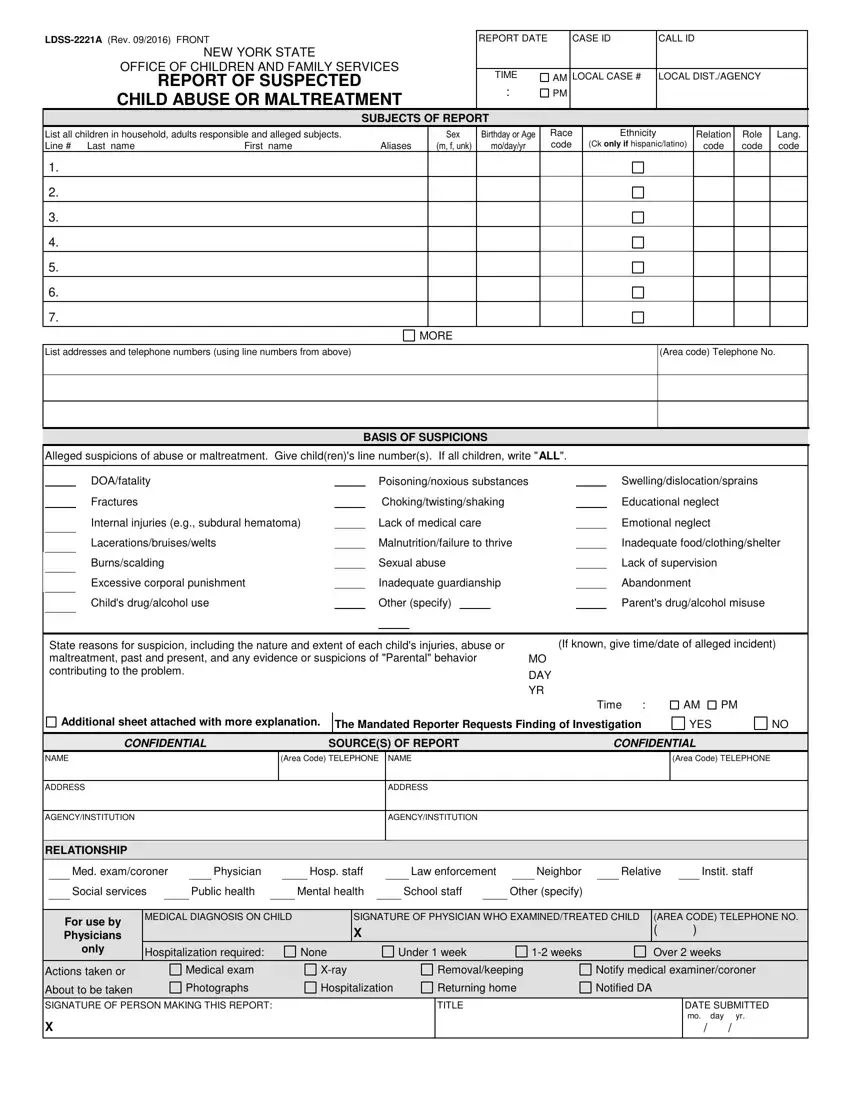 Form Ldss 2221A Fill Out Printable PDF Forms Online