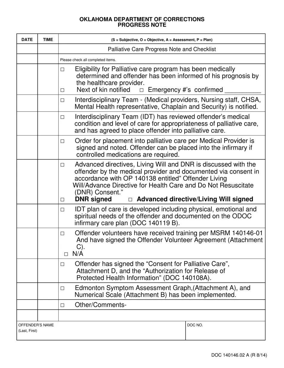 Printable Assessment Form For Palliative Care