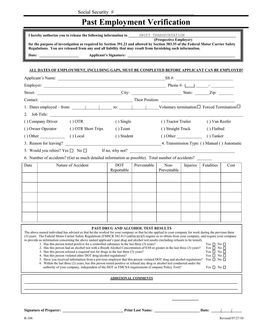 Form R 106 Fill Out Printable PDF Forms Online