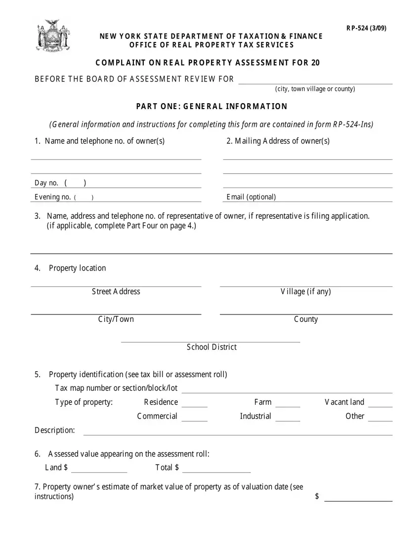 Form Rp 524 Fill Out Printable PDF Forms Online