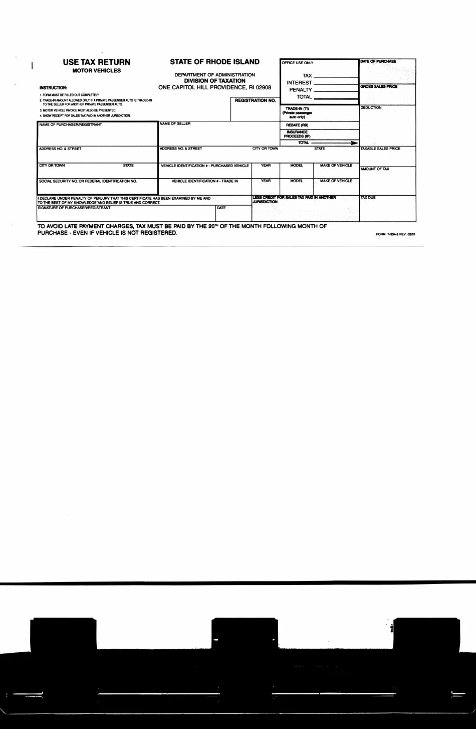 Form T 334 2 Fill Out Sign Online And Download Printable PDF Rhode Island Templateroller