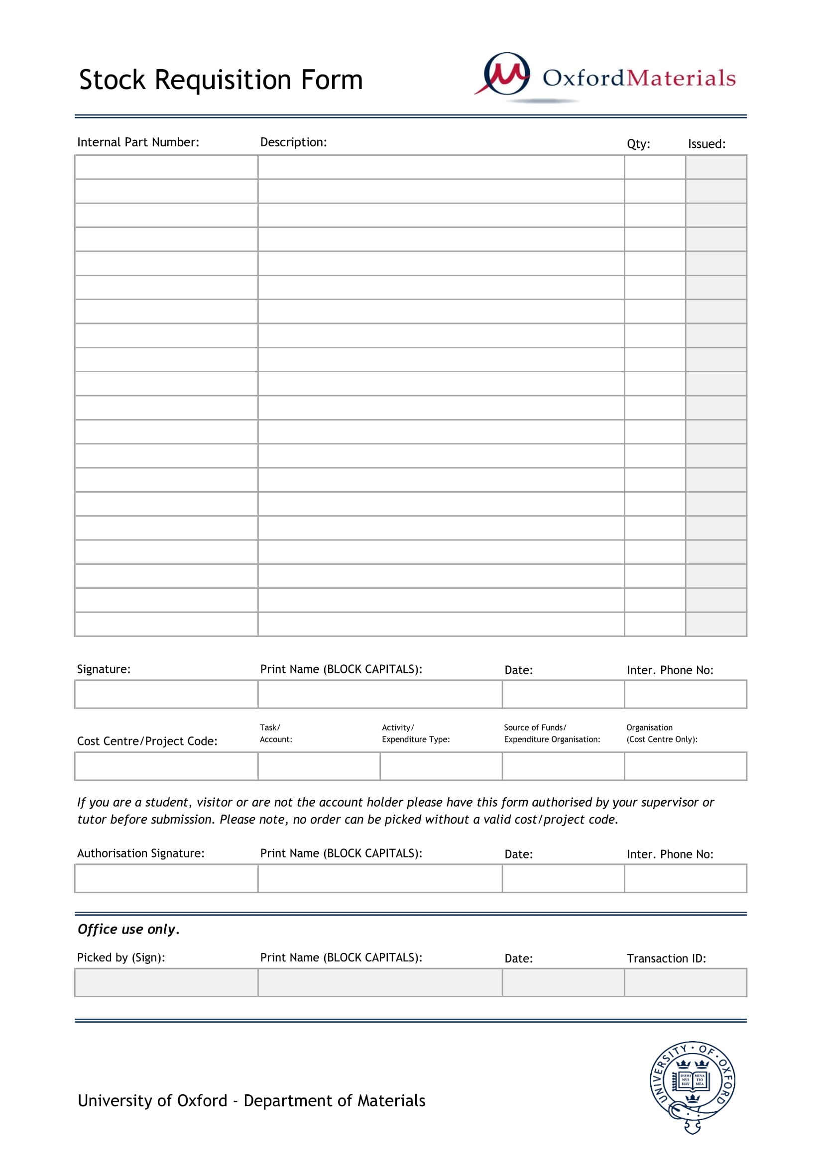 FREE 11 Stock Requisition Form Samples PDF MS Word Google Docs