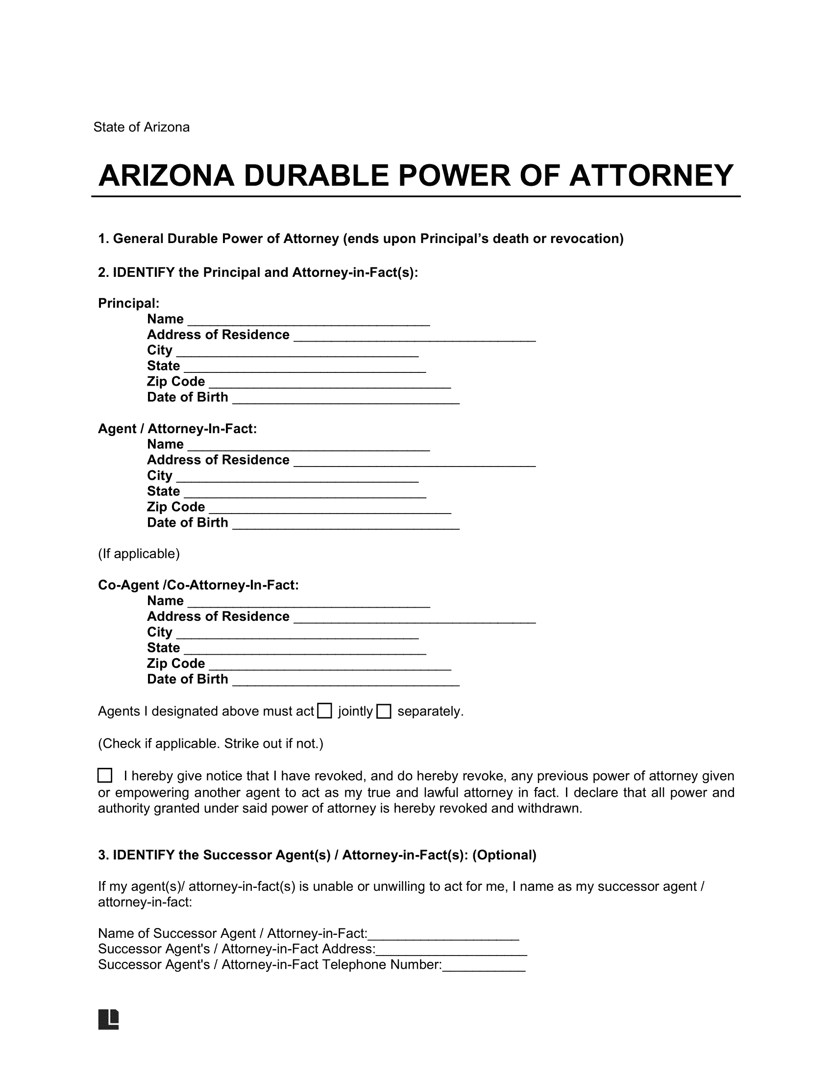 Printable Durable Power Of Attorney Forms