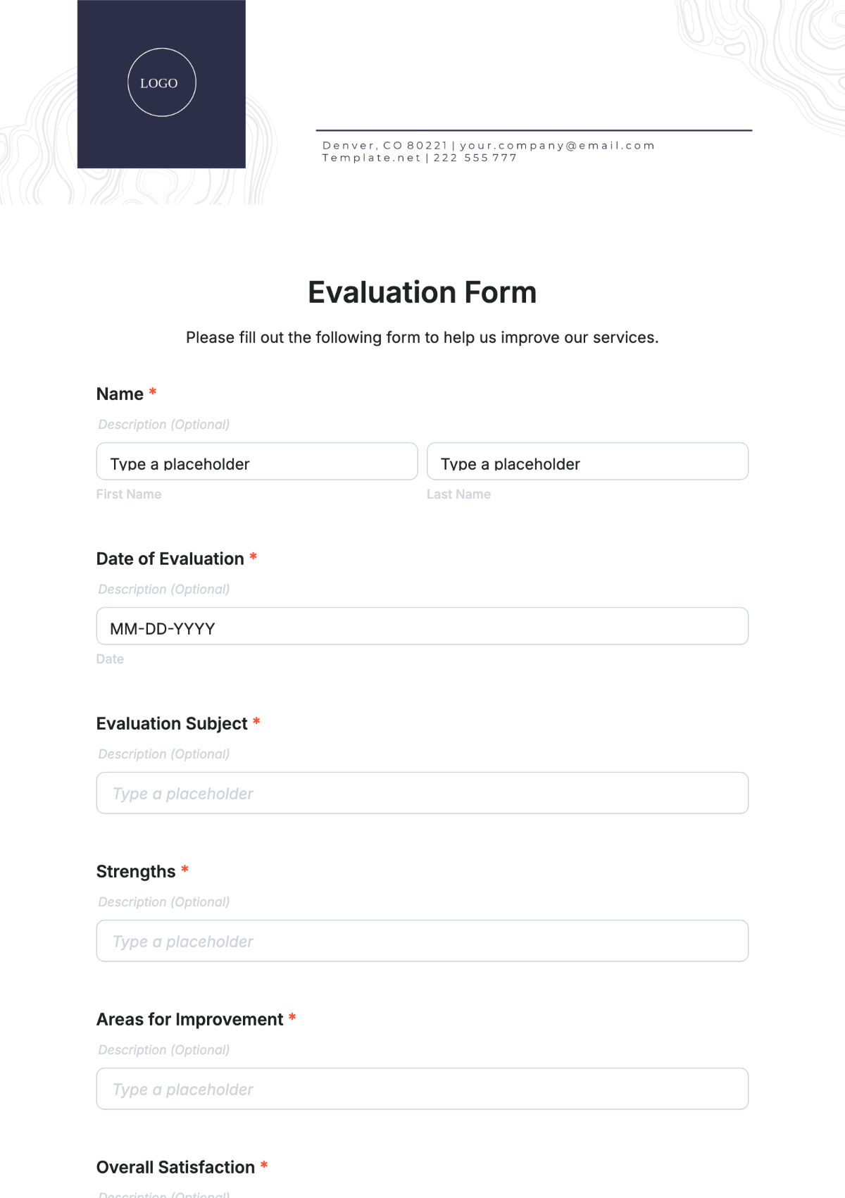 Free Beautiful Form Templates To Edit Online