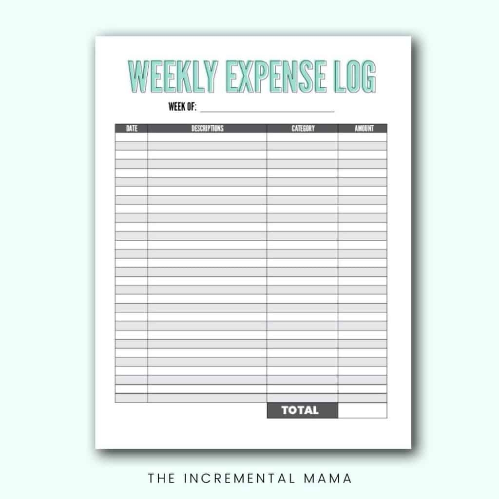 Free Printable Weekly Budget Forms Free Printable Weekly Budget Forms
