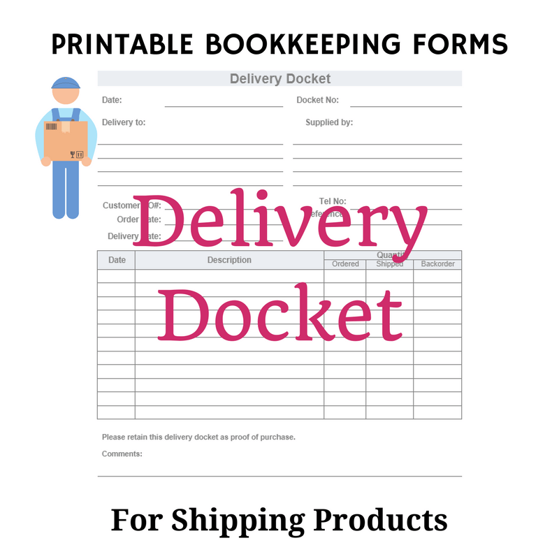 Printable Bookkeeping Forms