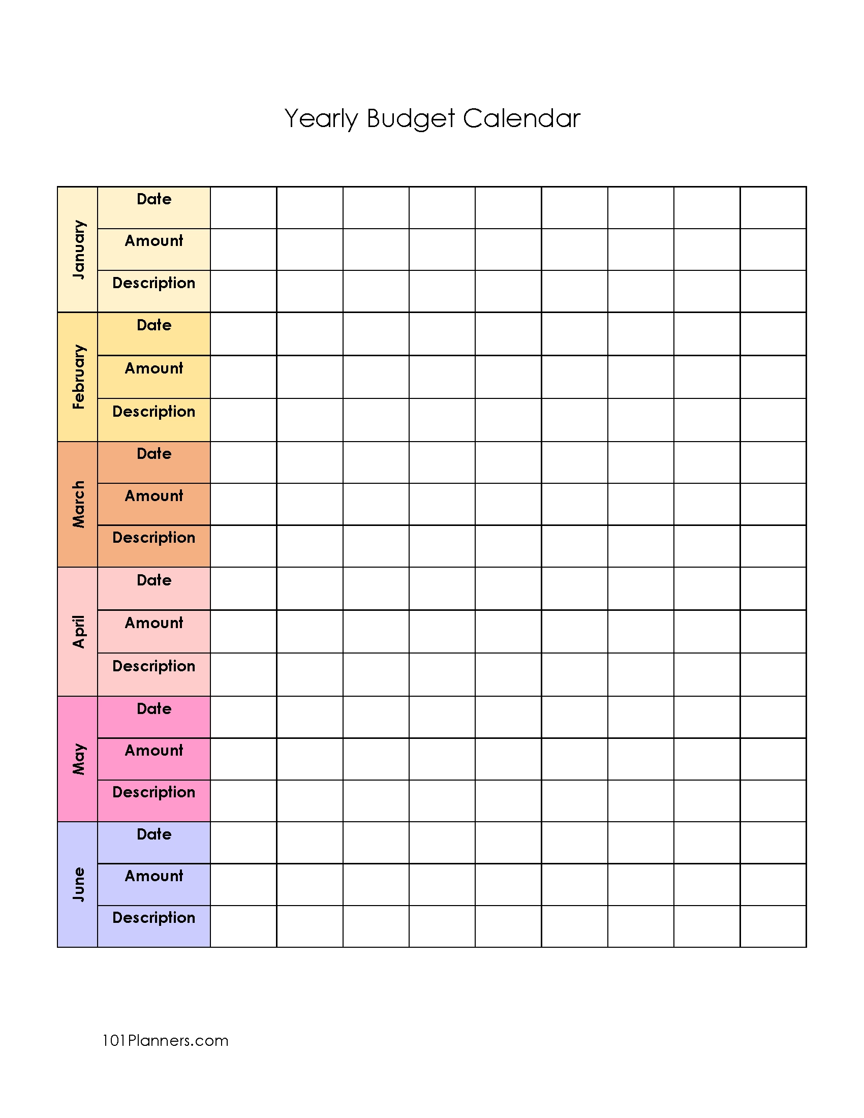 Printable Bi Weekly Budget Forms