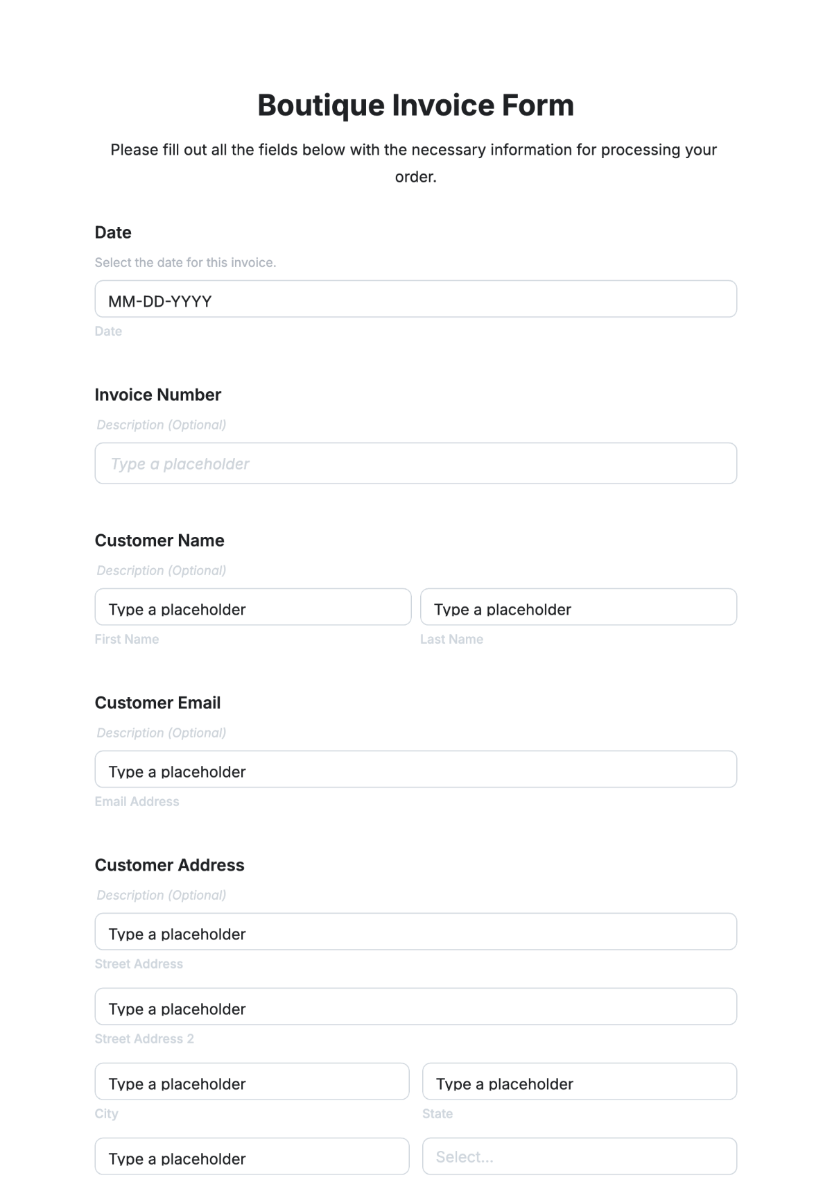 Free Business Form Templates To Edit Online