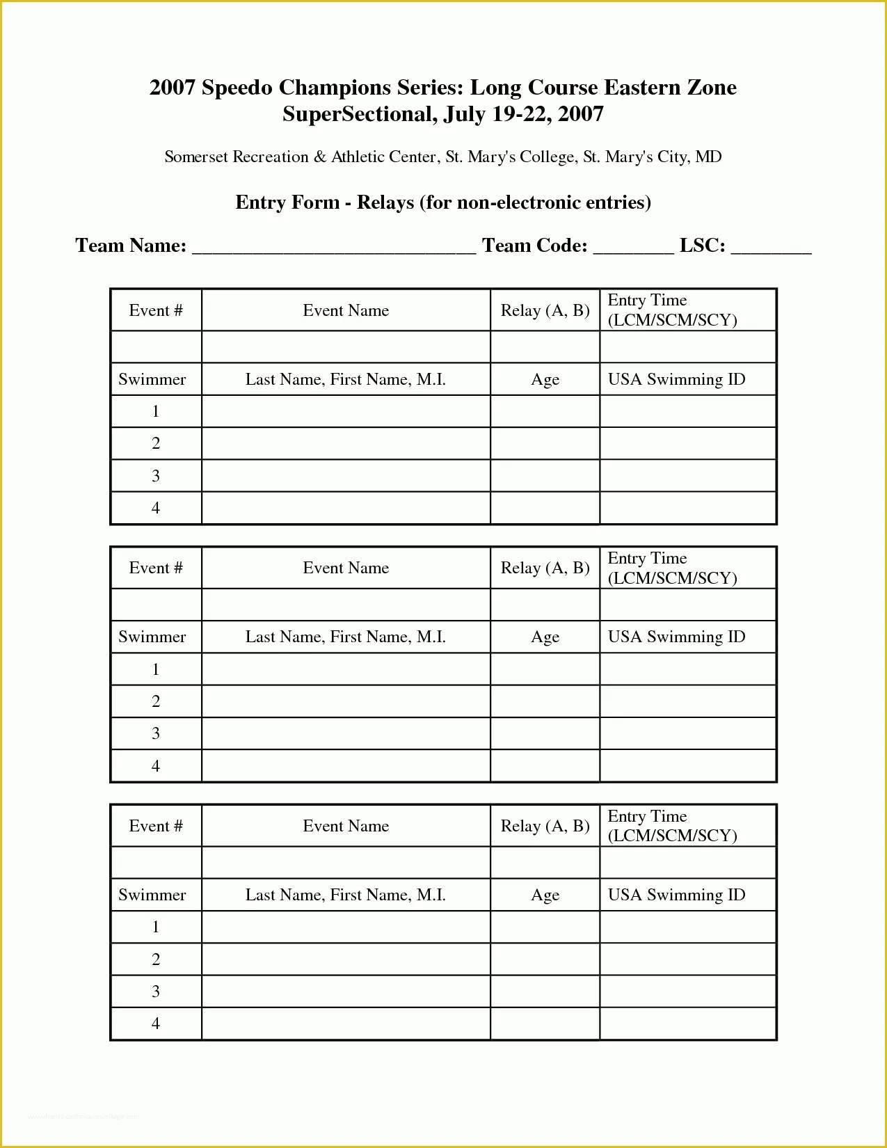 Free Contest Entry Form Template Free Contest Entry Form Template