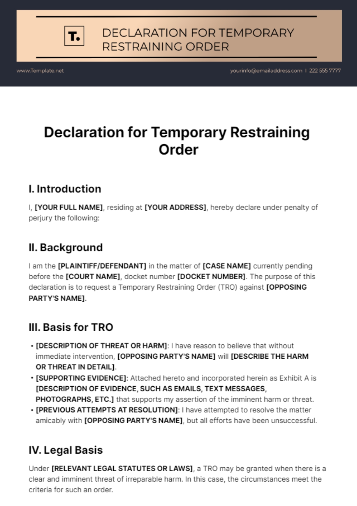 Printable Restraining Order Forms