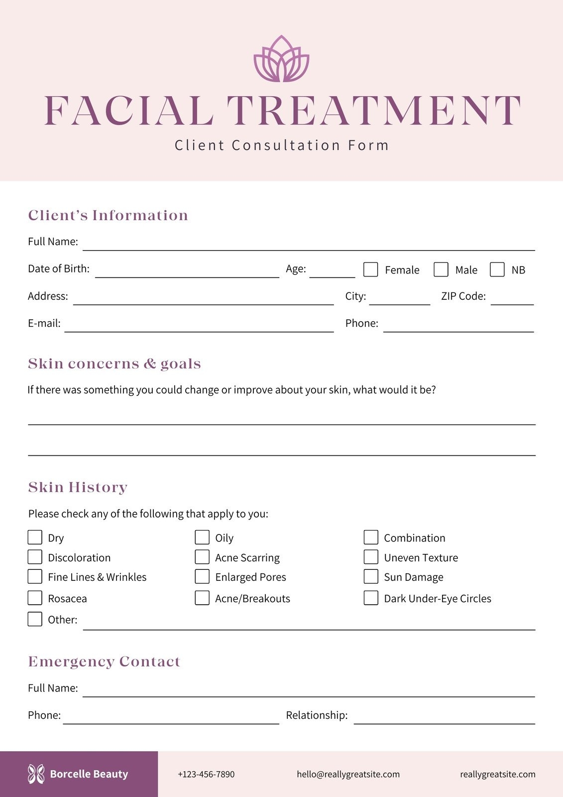 Blank Generic Order Form Free Printable