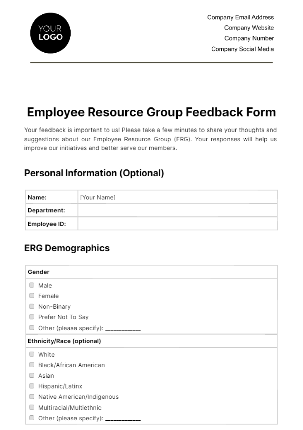 Free Printable Hr Forms