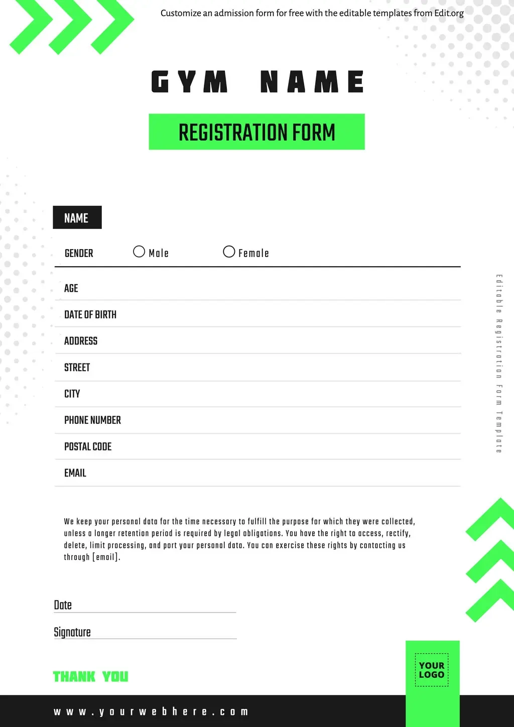 Free Printable Registration Forms Free Printable Registration Forms