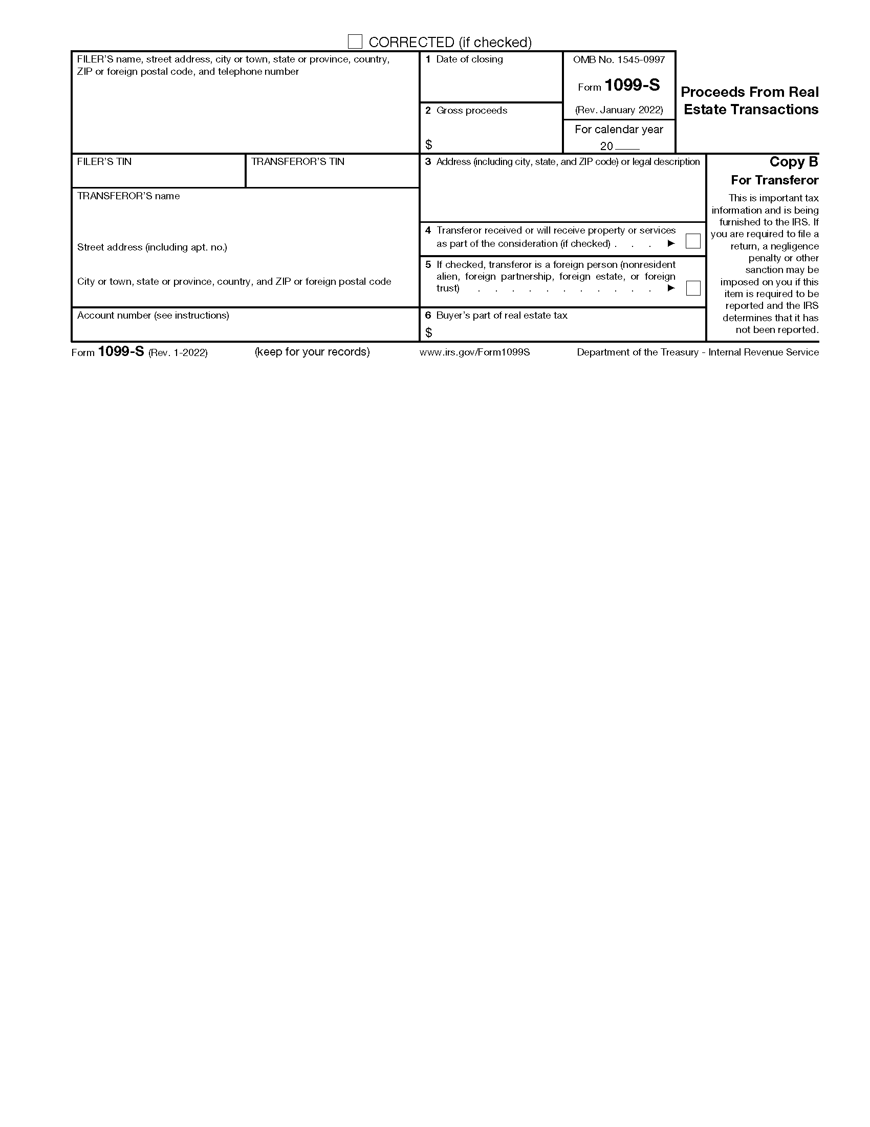 Printable 1099 Misc Form