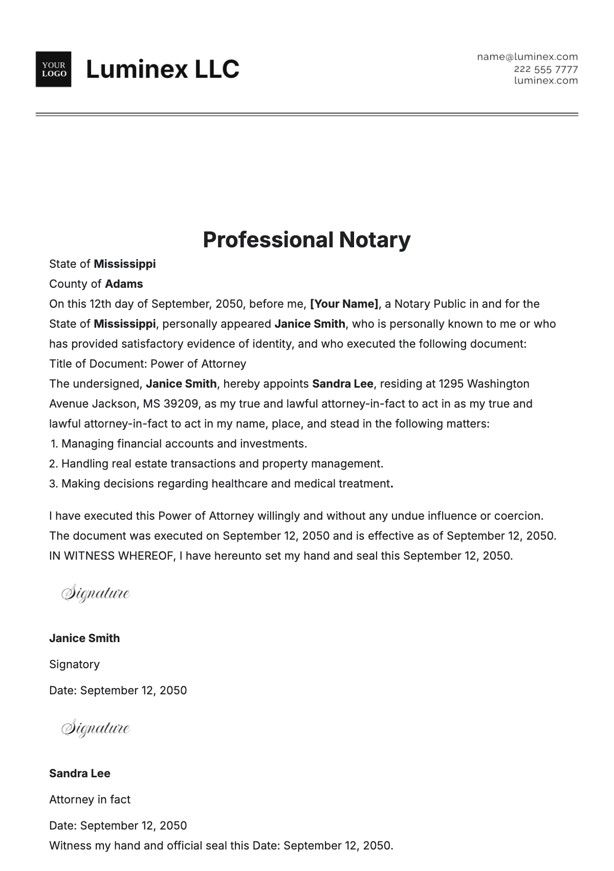 Free Jurat Notary Template To Edit Online