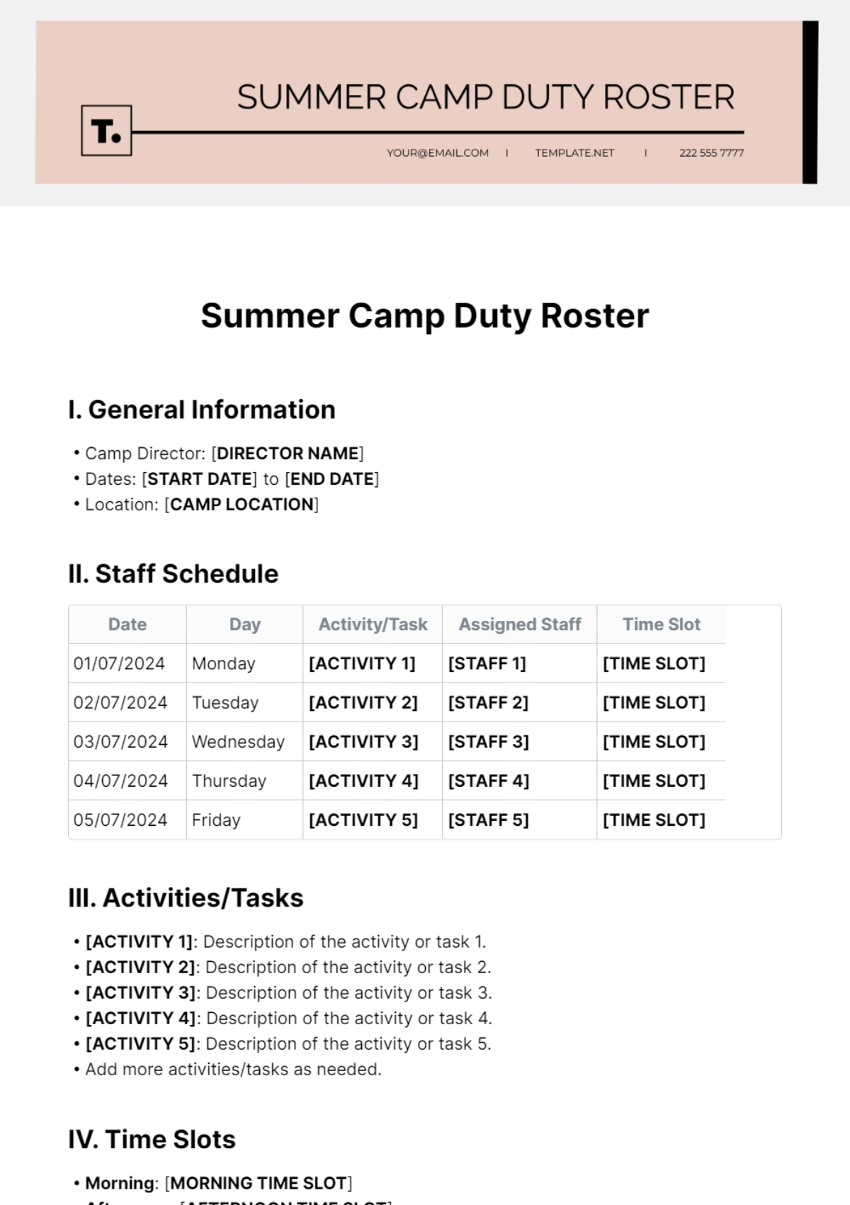 Free Kids Summer Camp Templates To Edit Online Free Kids Summer Camp Templates To Edit Online