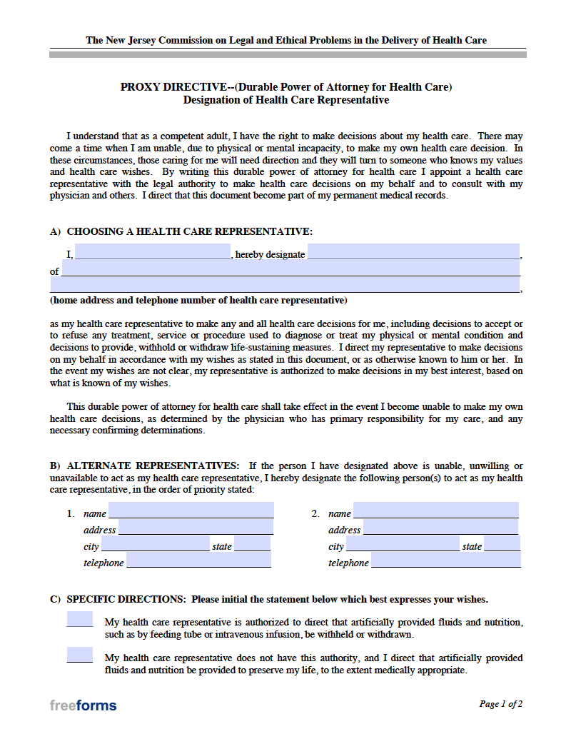 Nj Polst Form Printable