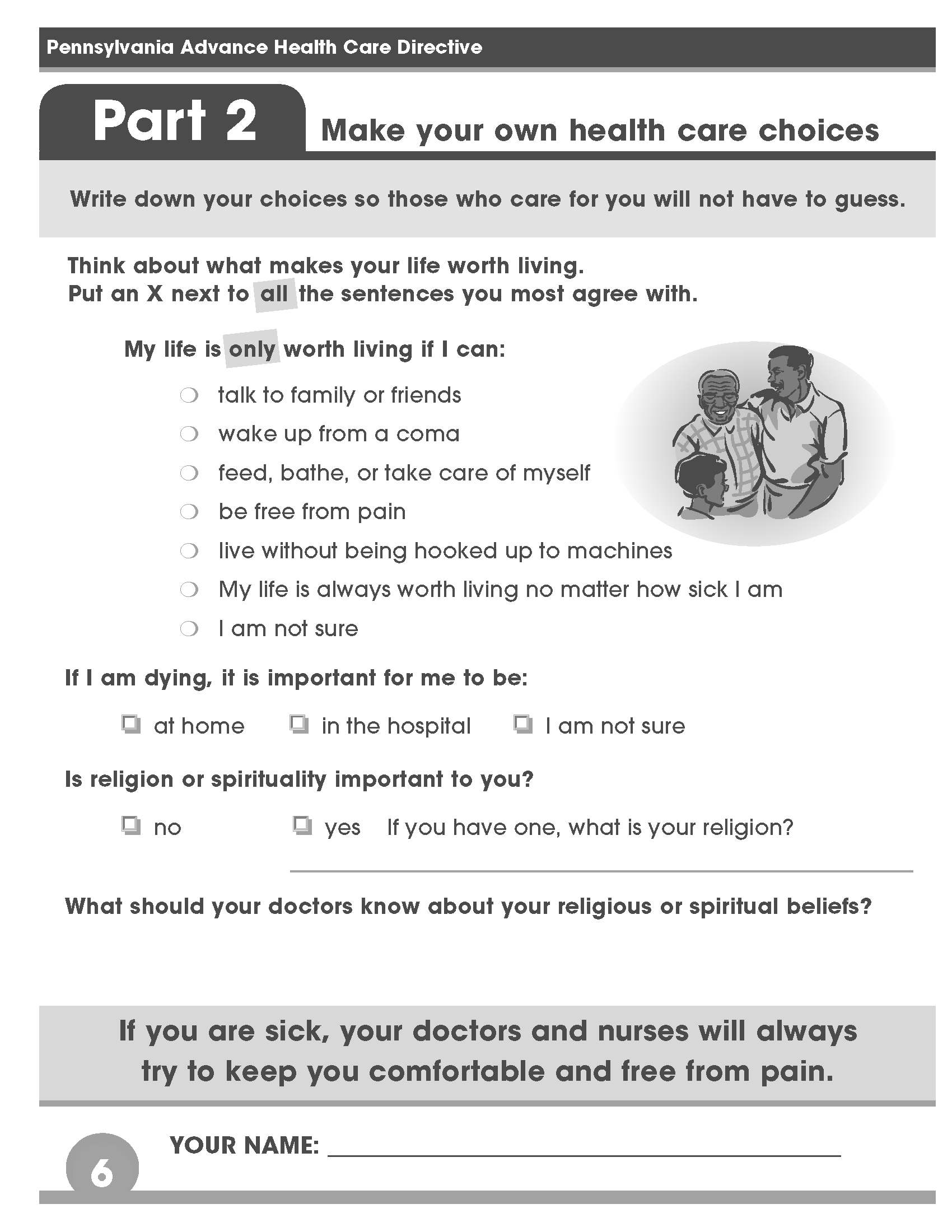 Living Will Printable Form