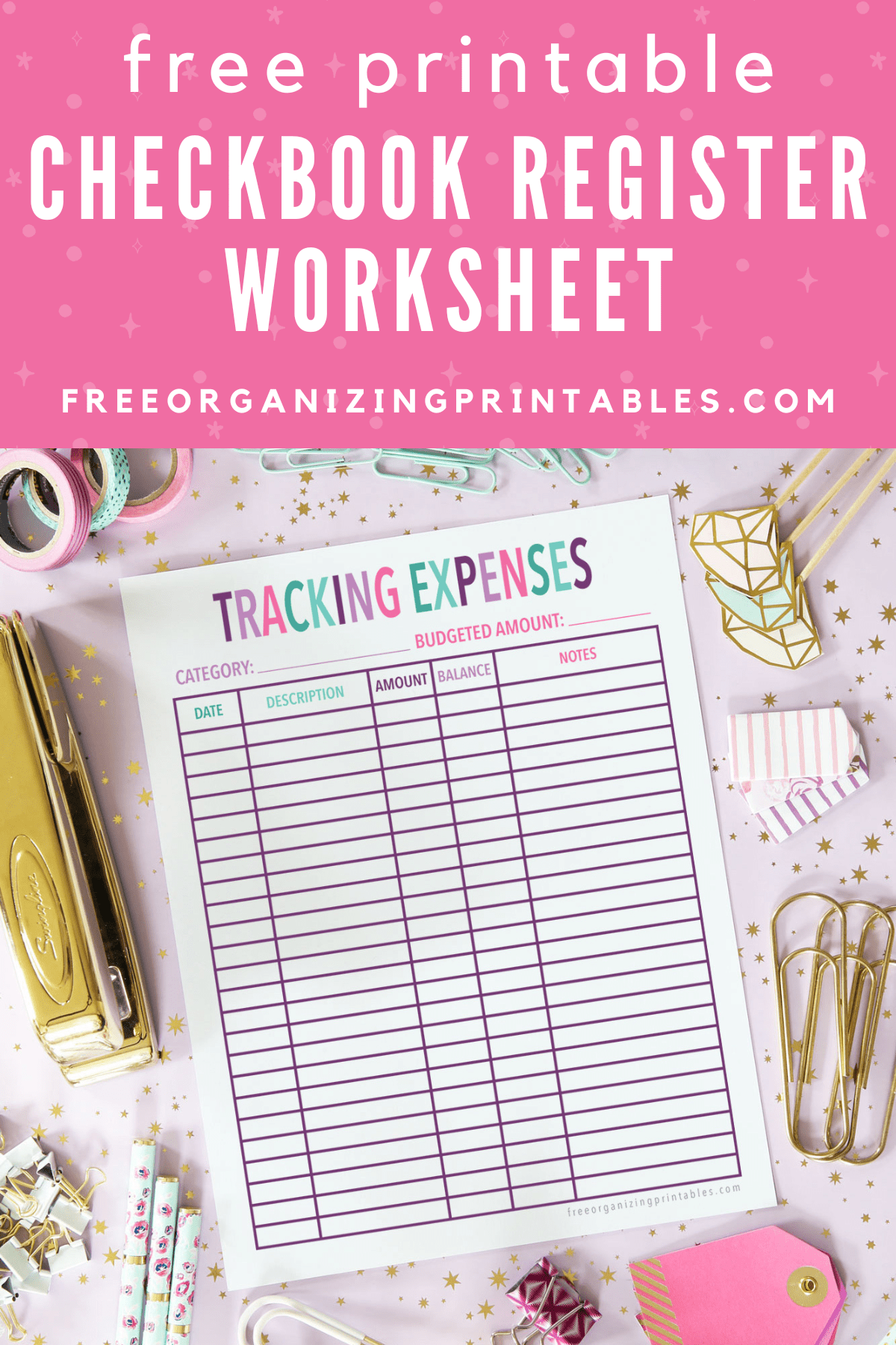 Free Printable Check Register Free Organizing Printables Free Printable Check Register Free Organizing Printables