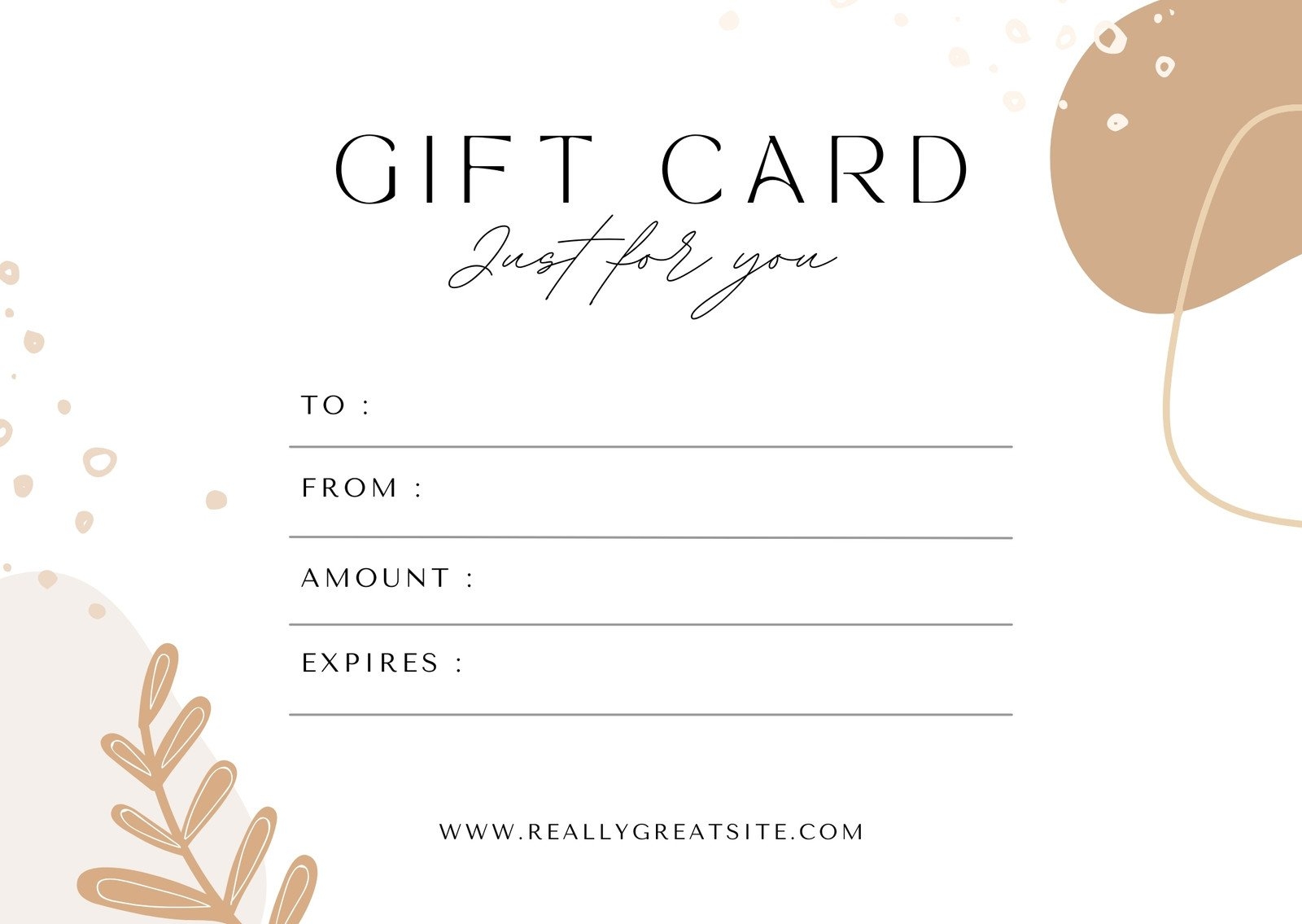 Free Printable Gift Certificate Forms