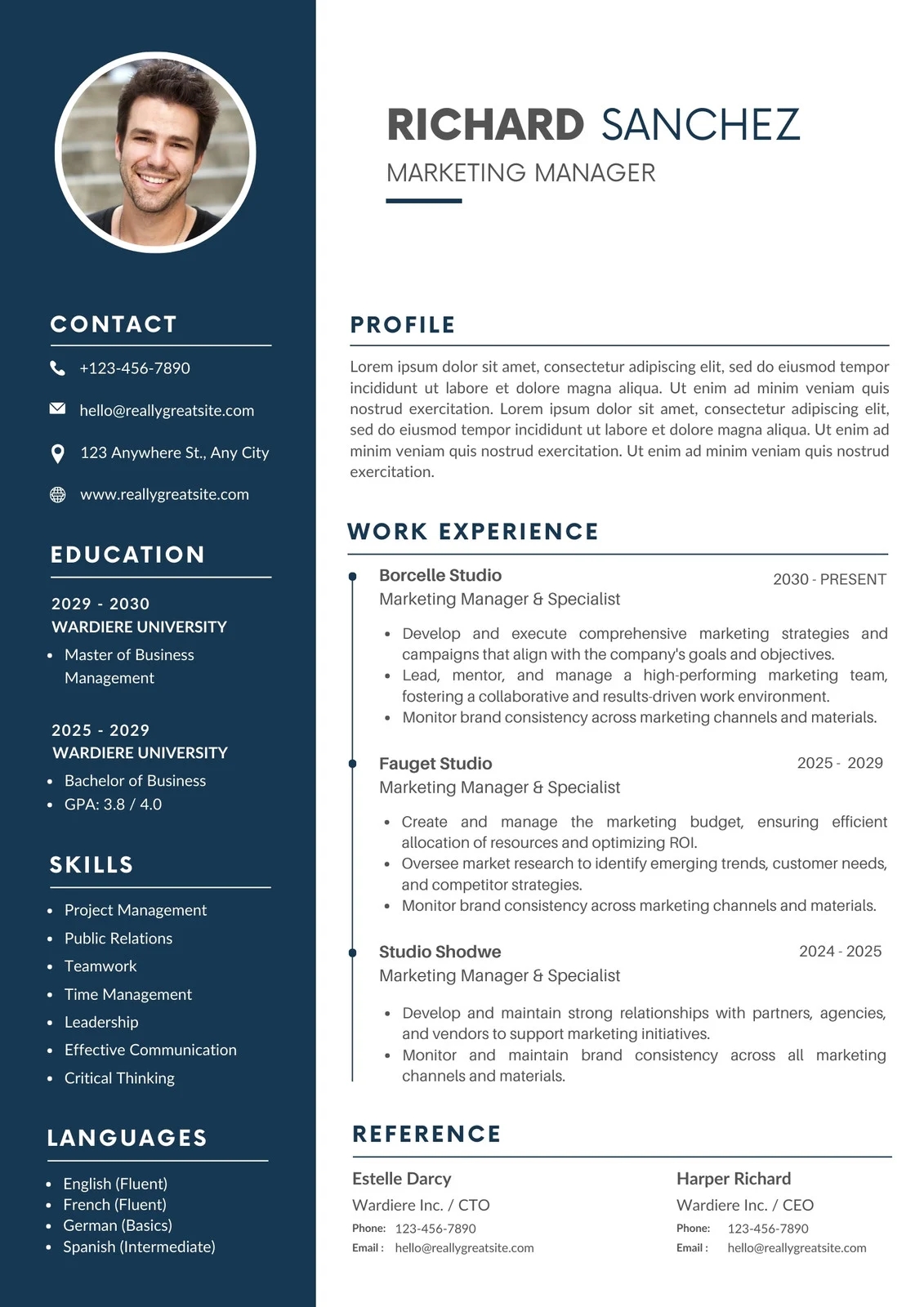 Resume Form Printable
