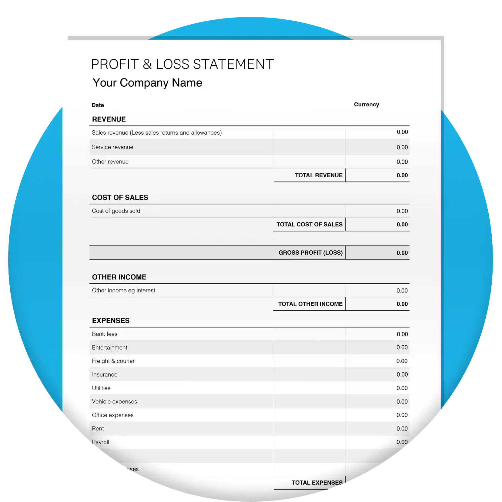 Free Profit And Loss Statement Template Xero MY Free Profit And Loss Statement Template Xero MY