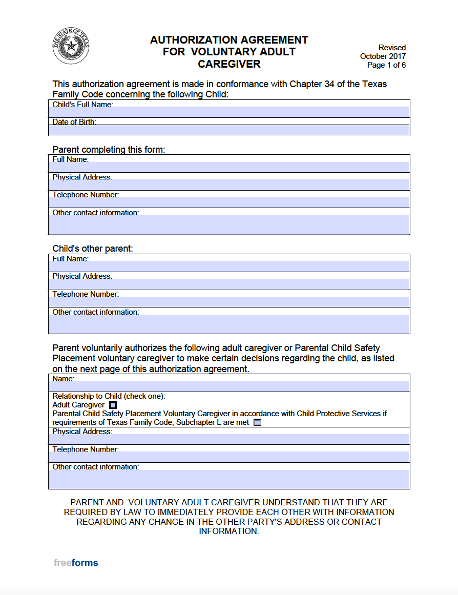 Free Printable Legal Guardianship Forms