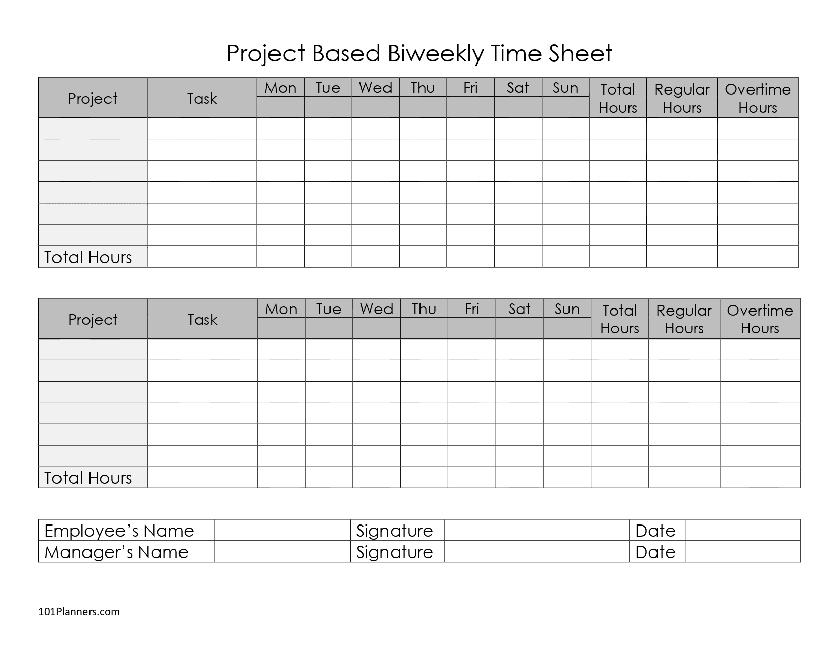 Free Printable Time Sheets Forms Free Printable Time Sheets Forms