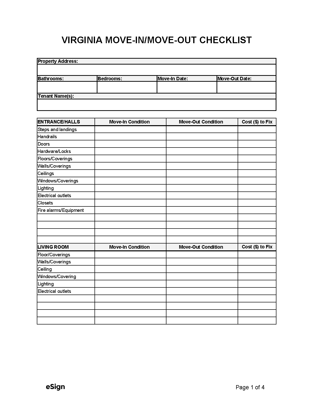 Printable Va Form 1100