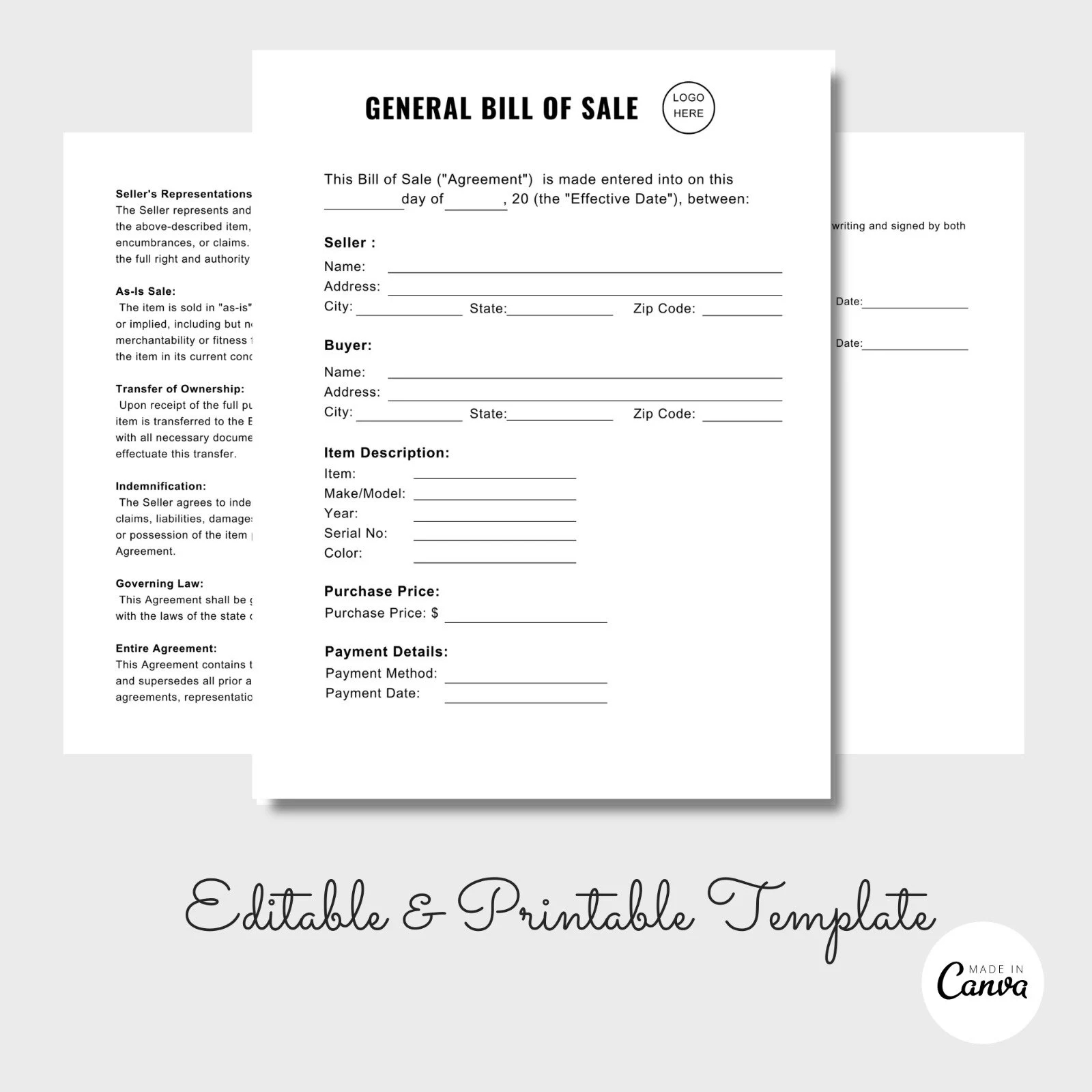 Irs Form 433 D Printable