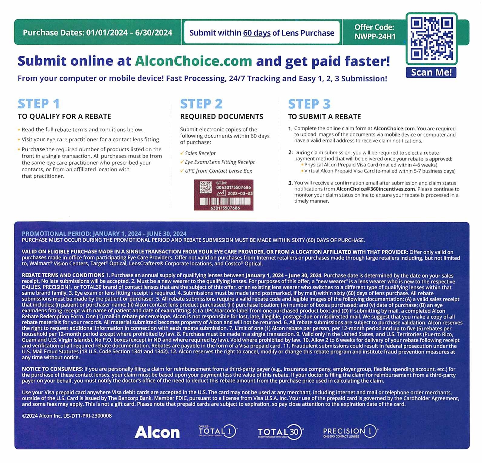 Printable Alcon Rebate Form