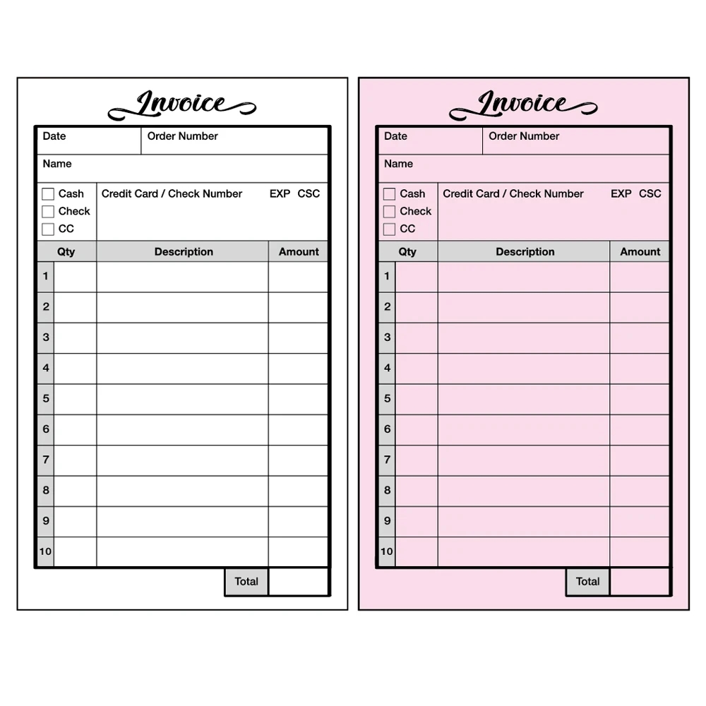 Handheld 2 Part Carbonless Invoice Form 3 7x5 1 Order Forms For Small Business 50 Sets Book 2book White Pink AliExpress Handheld 2 Part Carbonless Invoice Form 3 7x5 1 Order Forms For Small Business 50 Sets Book 2book White Pink AliExpress