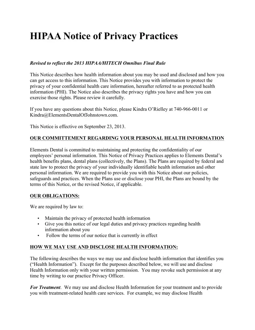Printable Hipaa Form