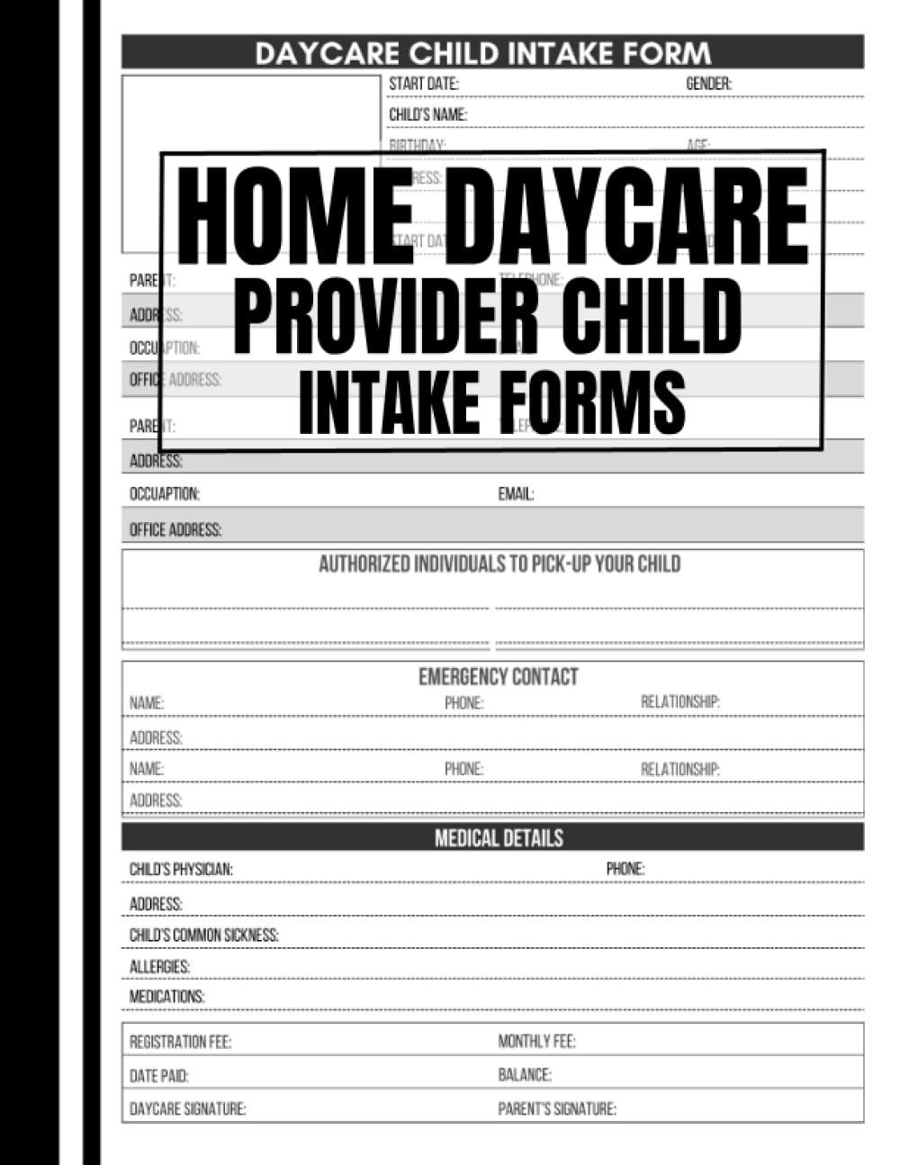 Free Printable Child Care Forms