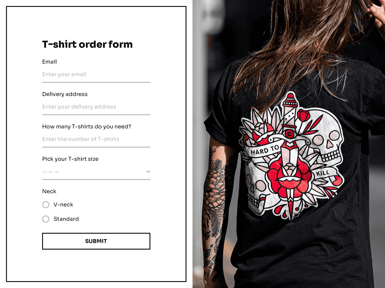 How To Create Online T Shirt Order Form No Website Required How To Create Online T Shirt Order Form No Website Required