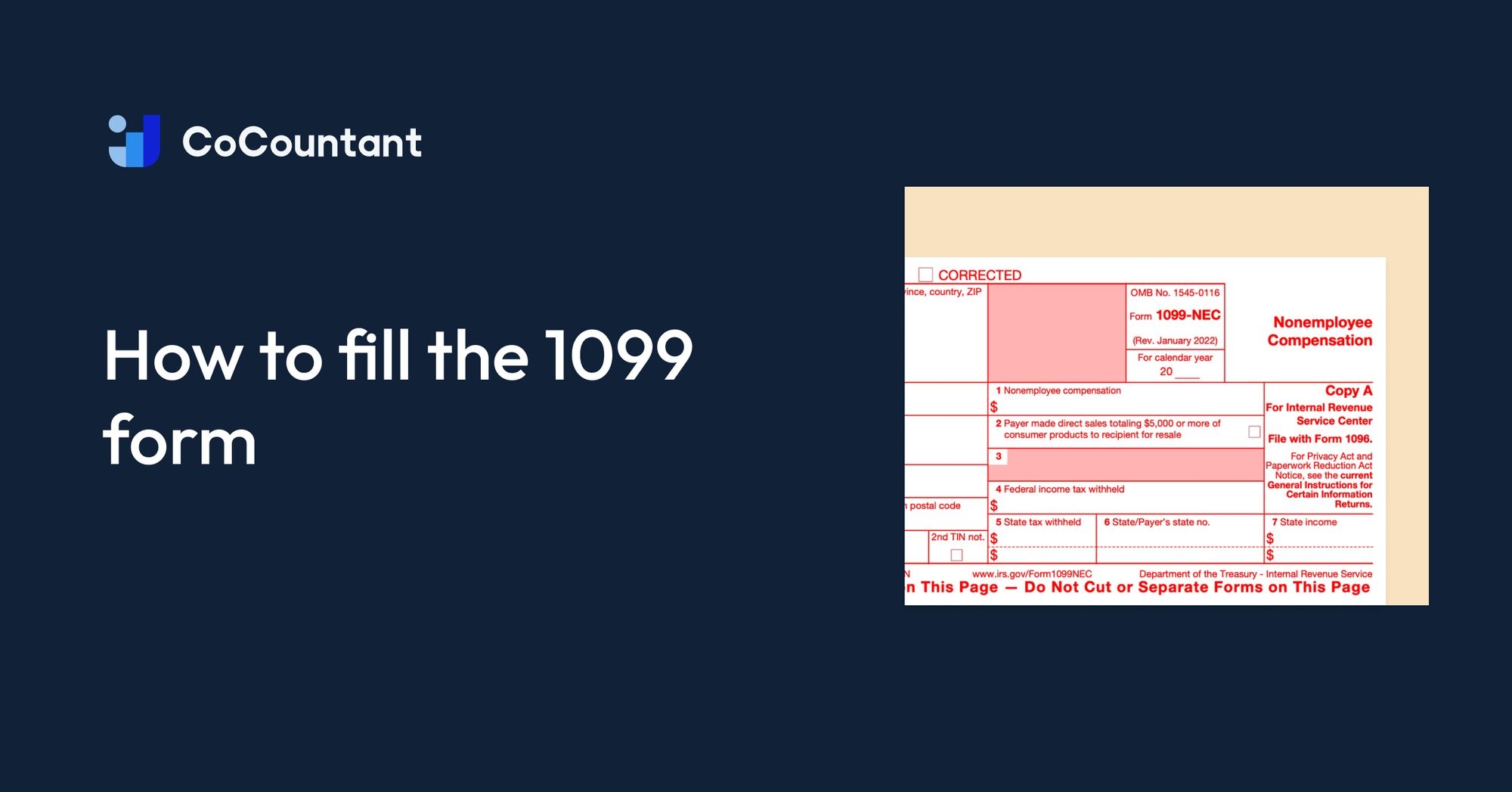 How To Fill The 1099 Form