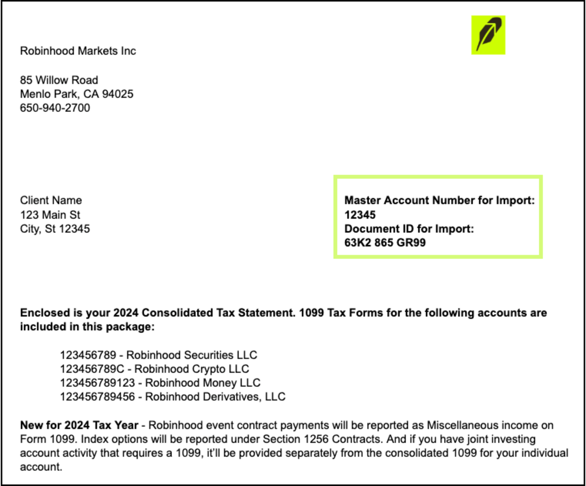How To Read Your 1099 Robinhood How To Read Your 1099 Robinhood