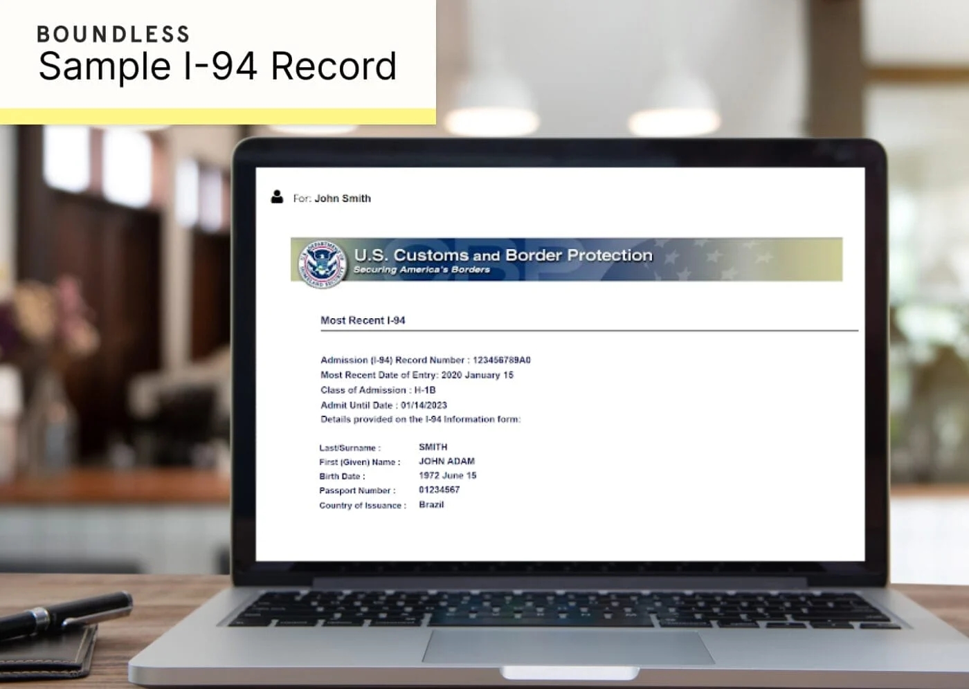 I 94 Form Travel Record Arrival Departure Explained