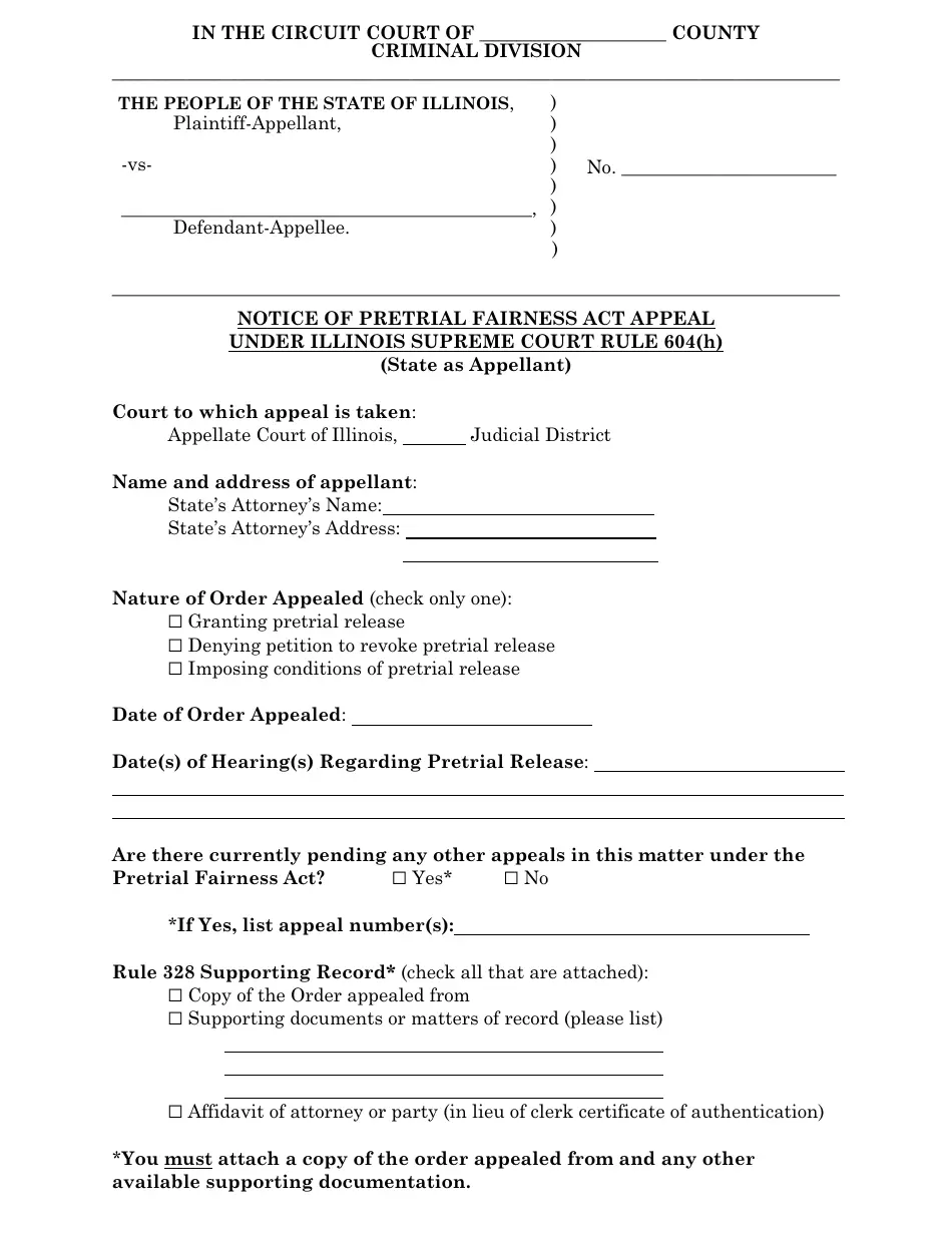 604 Act Printable Form