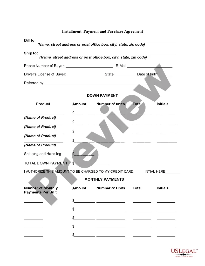 Installment Purchase Agreement With Irs US Legal Forms Installment Purchase Agreement With Irs US Legal Forms